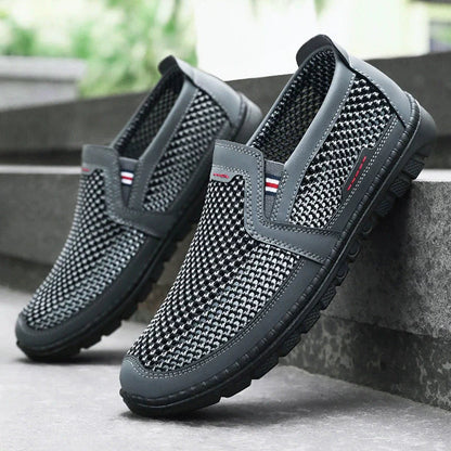 Zapatos masculinos primavera nueva superficie de red zapatos masculinos zapatos ligeros de poliuretano