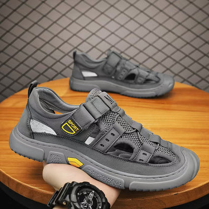 Sandalias masculinas zapatillas de montañismo Baotou resistentes al desgaste al aire libre en verano