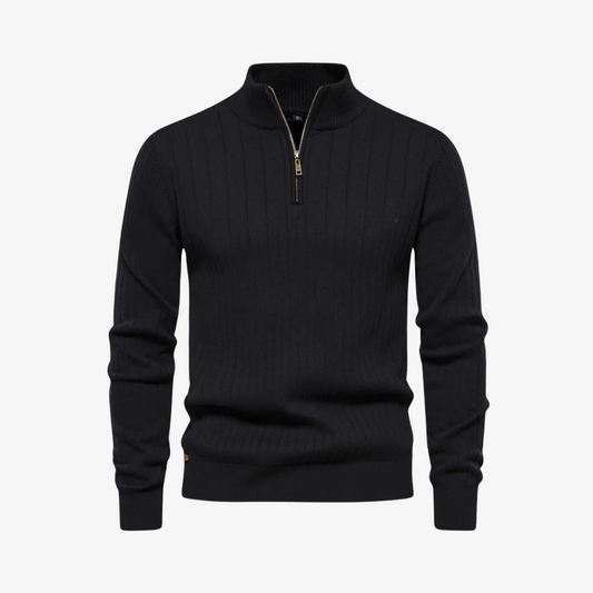 OUTLET™ Rippstrickpullover mit Reißverschluss