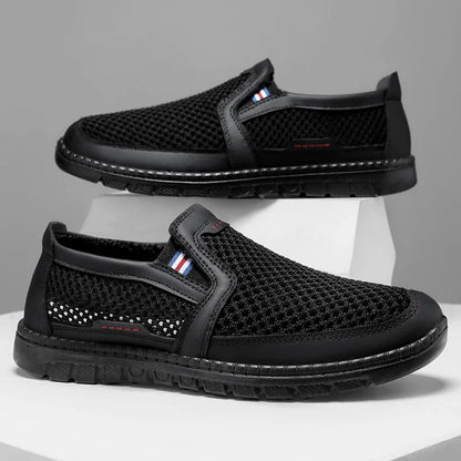 Zapatos masculinos primavera nueva superficie de red zapatos masculinos zapatos ligeros de poliuretano